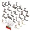 25Pcs Nähmaschine Nähfuß Set Industrie Verschiedene Spezifikationen Zubehör