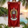 OGC Nice FC Druck Schnelltrocknendes Strandtuch Mikrofaser Saugfähig Tragbares Reise-Handtuch zum Schwimmen