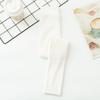 Girls' Nine-Point Footed Seamless Leather Tights - Traceless Children's Base Layer and Outerwear Pants