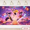 1pc dynamic birthday background banner suitable for birthday celebrations anniversaries family gatherings theme parties