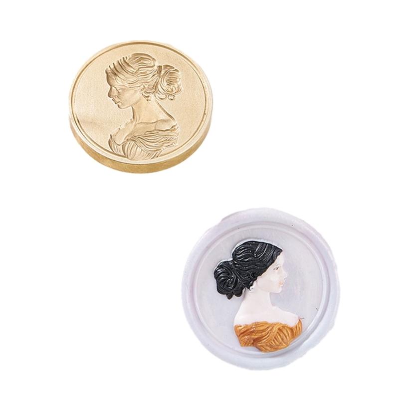 Emboss Wax Seal Stamp Head Removable Sealing Brass Stamp Head for Gifts Envelopes Invitations Greeting Cards Decorations