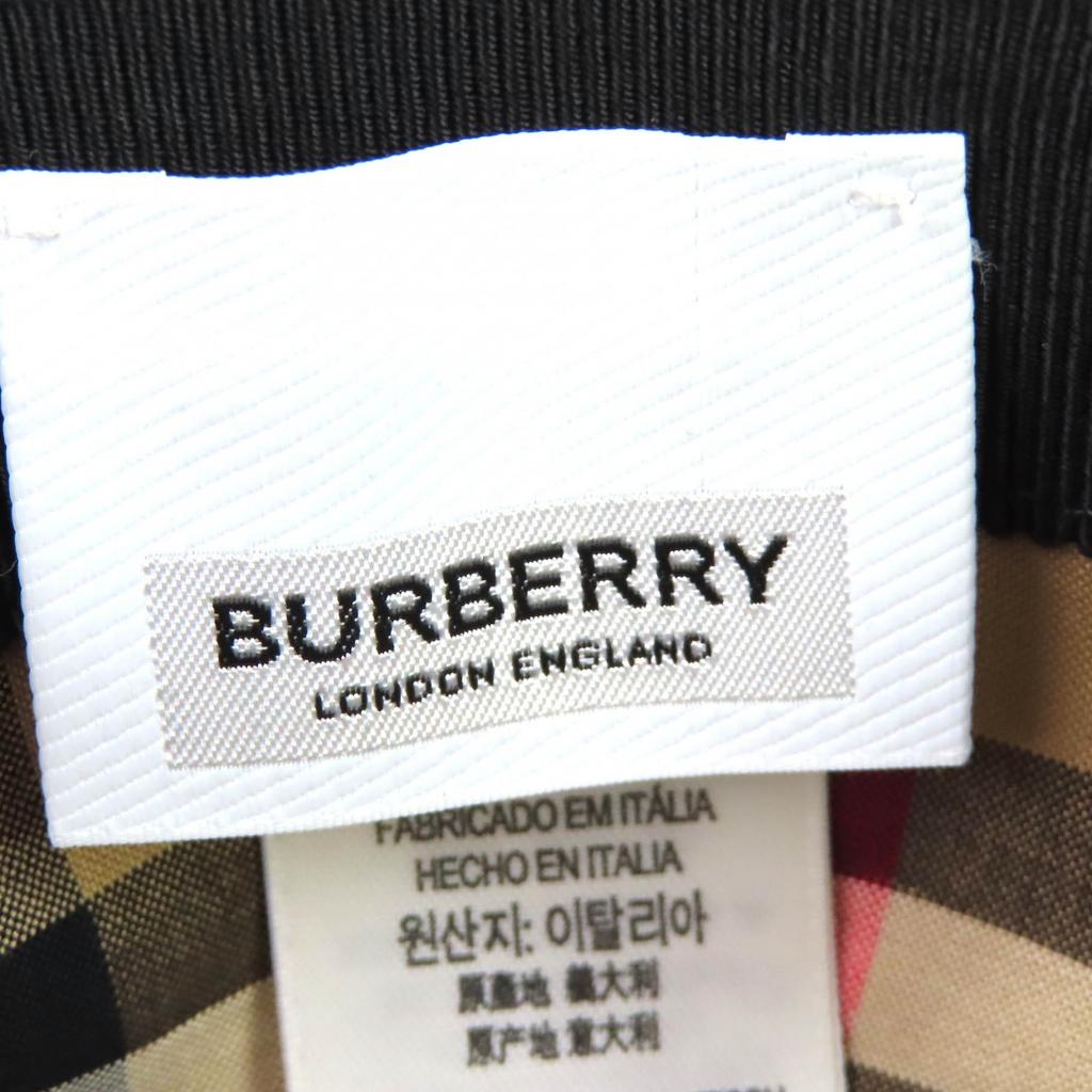 Great BURBERRY Nova Check Pattern Lining TB Logo Baseball Cap black XL 8068040 Used