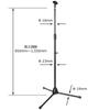 KC Straight Microphone Stand, Black, MCS-4400/BK