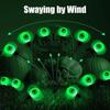 1Pack Wind-Powered Eye Bulbs with 6 Solar-Powered LED Bulbs  Halloween-Themed Outdoor Garden Decor for Yard Lawn Halloween
