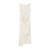 Women's French Polka Dot Slim Fit Sleeveless Midi Dress