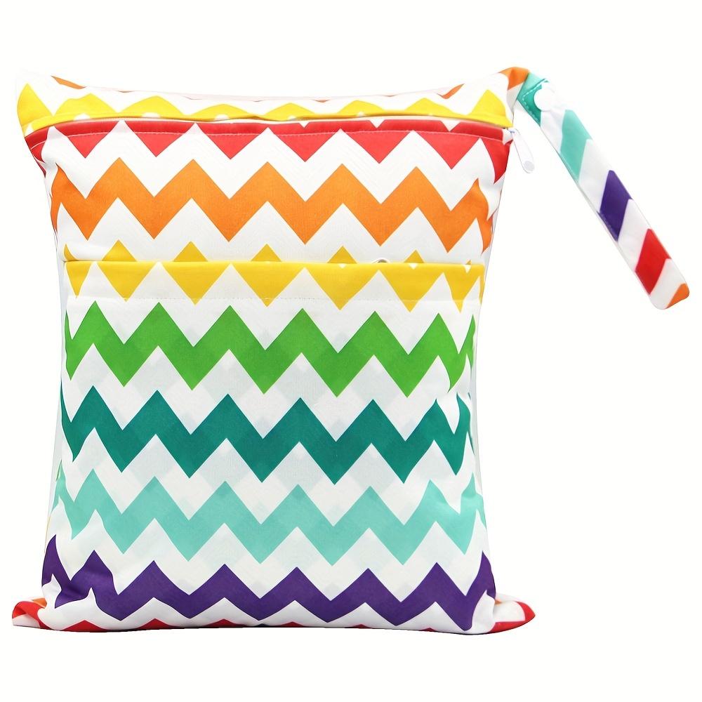 Diaper Wet Dry Bags Waterproof Reusable with Zippered Pockets Travel Beach Pool Daycare Soiled Baby Items Yoga Gym Mommy Bag