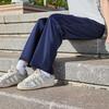 Dark Blue Unisex Student School Uniform Straight-Leg Pants - Summer Thin & Spring/Fall Loose Fit