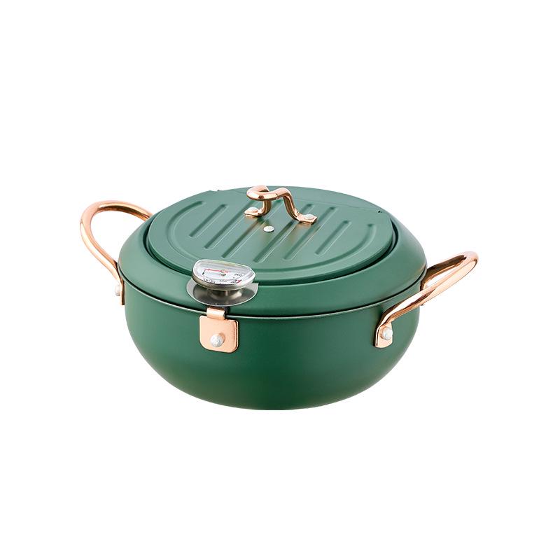 Tempura Frying Pot: Oil-Saving, Temperature-Controlled Mini Deep Fryer