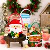 1piece Christmas Decoration Cartoon Handbag Santa Claus Gift Bag Apple Bag Candy Bag Gift Bag