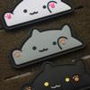 3D three-dimensional cute cat Velcro stamp PVC plastic armband bag sticker clap cat expression cat creative magic stamp