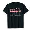 Its Ok To Be Different Novelty Autism Flamingo T Shirt 100 Cotton Short Sleeve ONeck Casual Tshirt Loose Top New Size S3XL