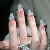 Patch Cute Nail Sparkling Fresh Fairy Bow Knot Reusable Detachable