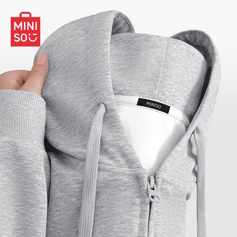

MINISO Унисекс Толстовка с капюшоном на молнии 3XL