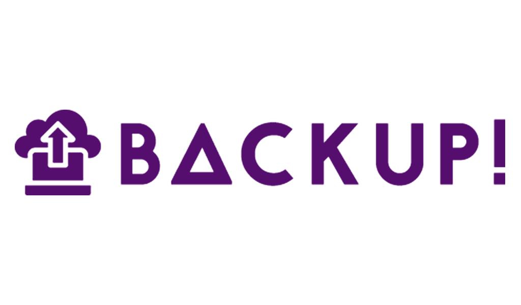 Printtoo Backup Self Inking Rubber Stamp Pre-Inked Office Stamp- Home Office Business Stationery, Black- 42 x 9