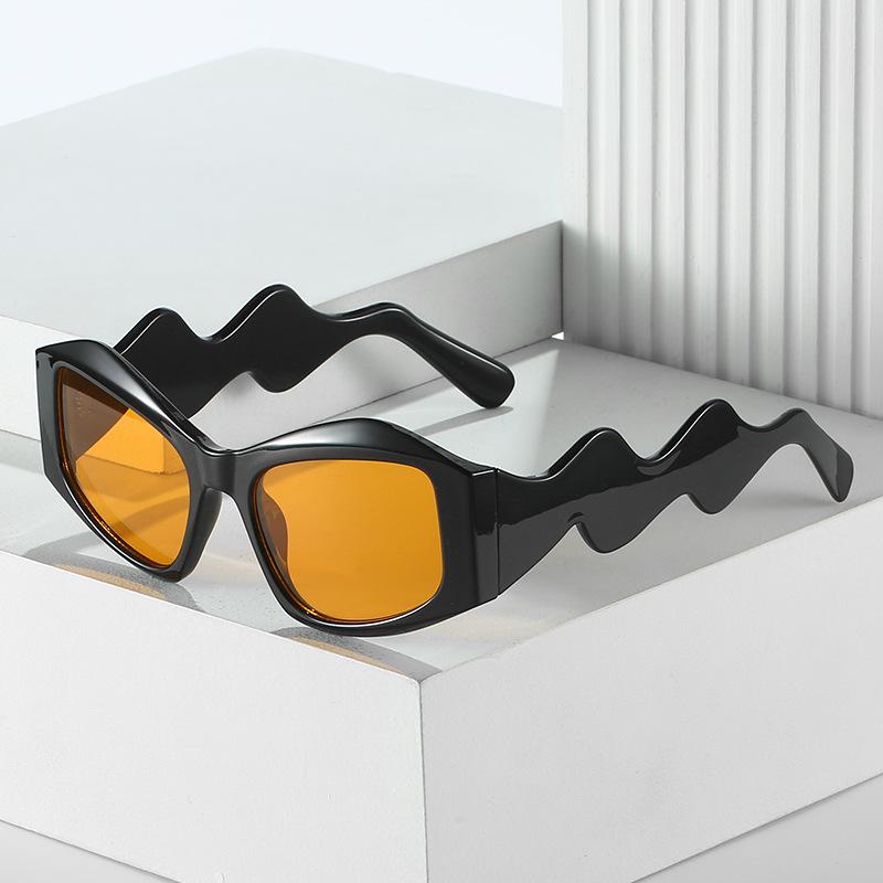 Irregular Sunglasses, Personalized Wavy Leg Glasses, Personalized Sunglasses For Women