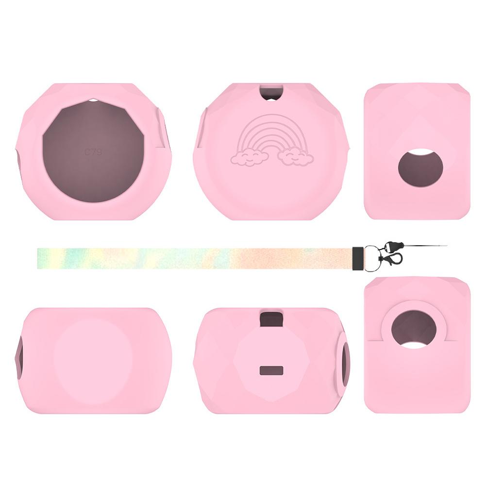 

Protective Case For Takara Tomy Punirunes Game Console Protective Case Drop Protection Anti-Scratch Dustproof Case рожевий