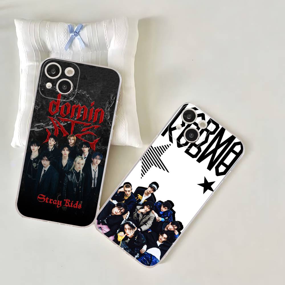 Kpop S-Stray K-Kids Transparent Phone Case For IPhone 17 Air 16 Pro Max 15 14 13 12 11Plus Shockproof Cover
