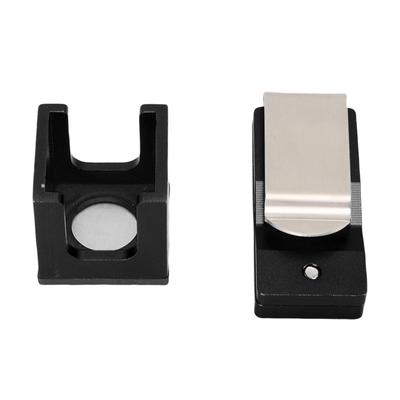 Billardkreidehalter Aluminium Universal Trockenöl Pool Queue Kreidehalter Billardzubehör Schwarz