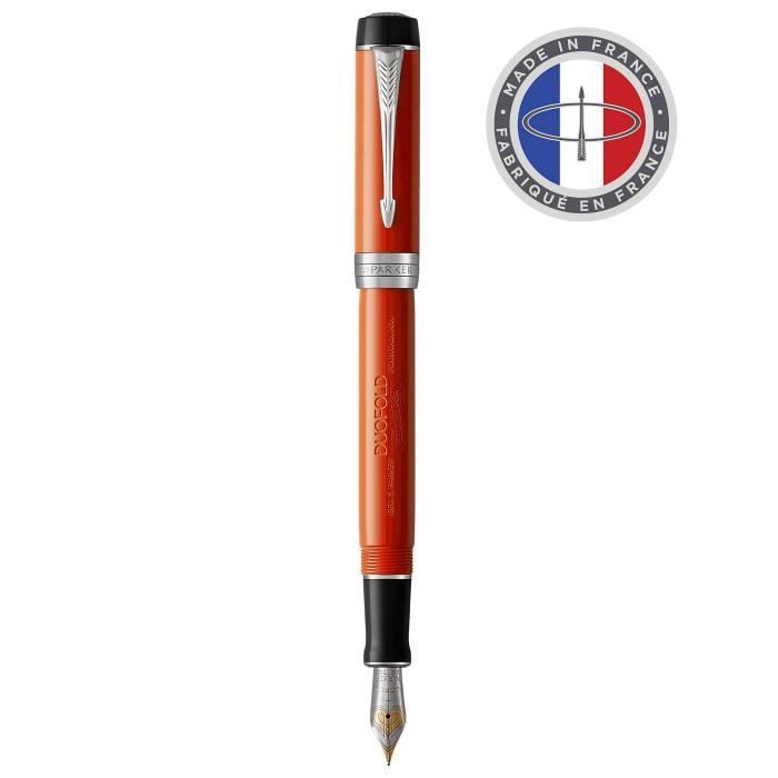 Stylo Plume - PARKER - Duofold Centennial - Big Red Vintage - Plume Moyenne 18K - Attributs Palladium