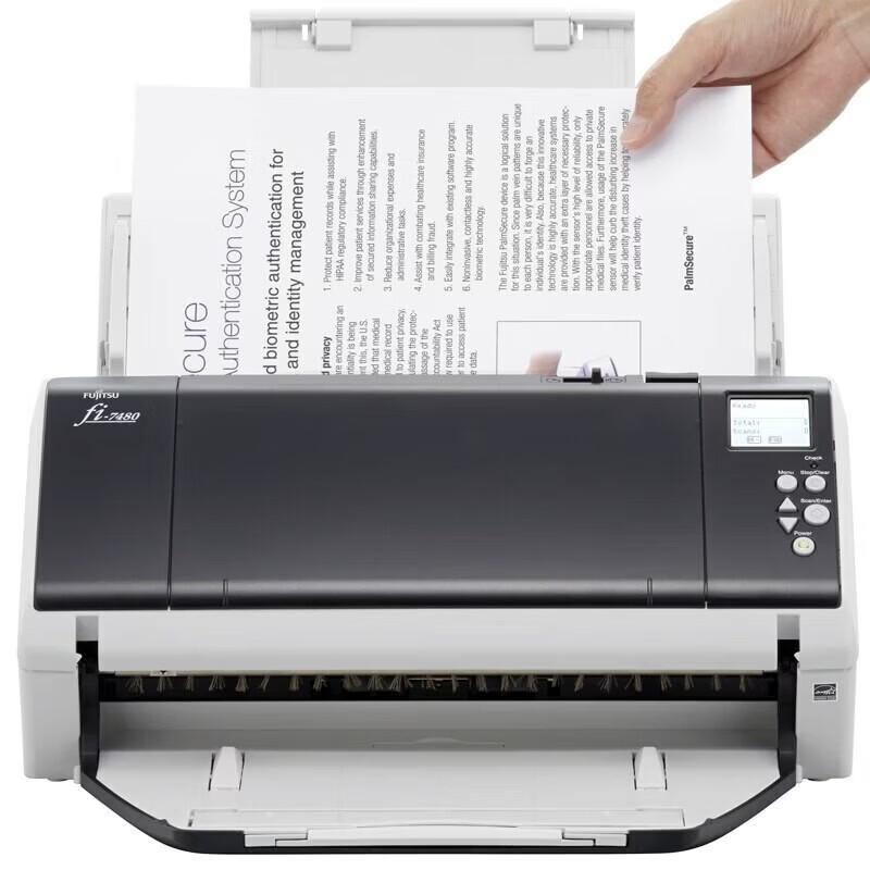 Fujitsu Fi-7480 A3 High-Speed Duplex Document Scanner CN plug (adapter included)