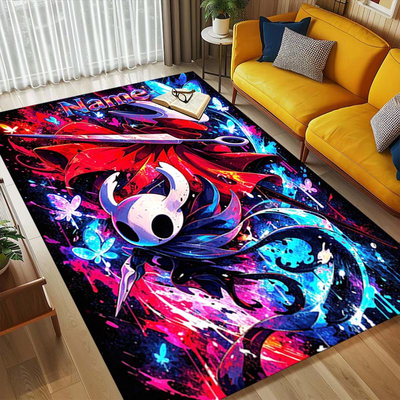 Custom Name Hollow Knight Carpet Rug for Bedroom Living Room Home Sofa Decoration,Playroom Sofa Office Home Decor Game Large Decor Floor Mat