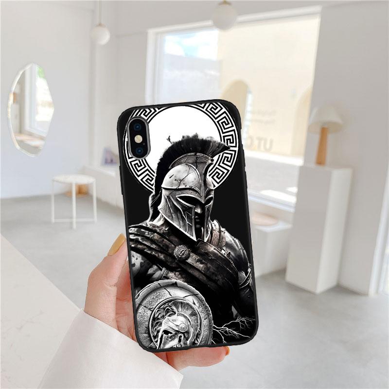 LO88 Spartaner Krieger Soft Shell Handyhülle für OPPO A3 Pro A72 A74 A76 A77 A77S A78 A79 A94 A95 A18 A40M A58