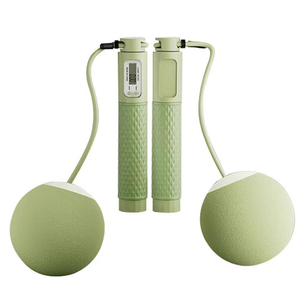 Jump Rope with Counter Smart Electronic Ropeless Jump Rope with Weight Ball for Indoor Outdoor