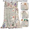 To My Daughter from Mom Envelope Fleece Blanket Customizable Patterns The Best Gift for Mothers Day New
