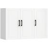 Bathroom Wall Cabinet, Wall Mounted Bathroom Cabinet, Over the Toilet Space Saver with Adjustable Shelves, White