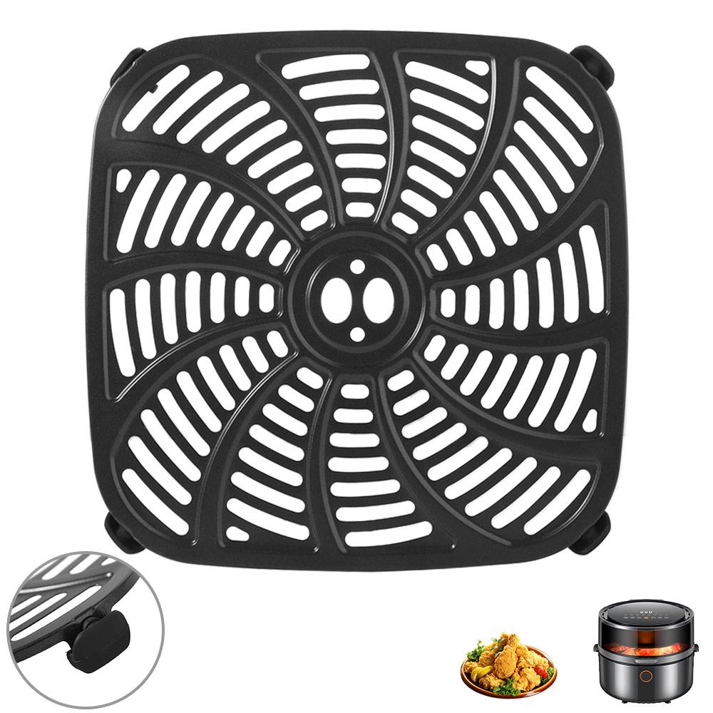 Square Air Fryer Mat Non-Stick Crisper Basket Non-Stick Fry Pan Air Fryer Grill Plates Kitchen