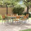 VidaXL 7-piece Garden Dining Set In Acacia Wood and Metal 3284364