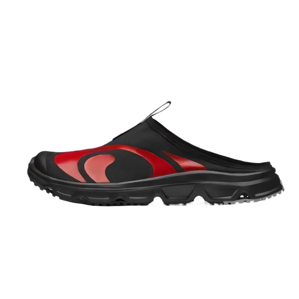 SALOMON Rx Slide 3.0 Seasonal Comfortable Fashion Lightweight Casual Shoes Unisex Shoes Black Metallic Fire-Red 477590