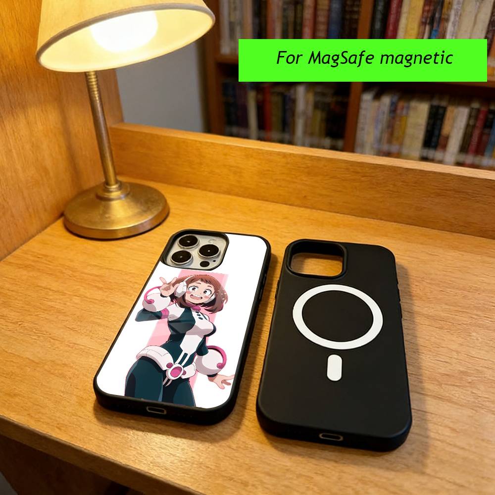Anime My Hero Academia Phone Case For iPhone17,16,15,14,13,12,11 Plus,Pro Magnetic For Magsafe Wireless Charging