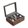 Walnussholz Uhrenbox Aufbewahrungsbox Große Mechanische Uhrenboxen Organizer Armband Schmuck Uhren Display Sammlung Zubehör