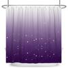 Cortina de ducha Cielo estrellado degradado Estampado de línea geométrica y puntos Cortina de baño impermeable Decoración de baño Tela de poliéster con ganchos