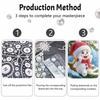 Christmas Snowman Pearl Painting Art Painting Kit Handmade Diy Home Decoration Painting
