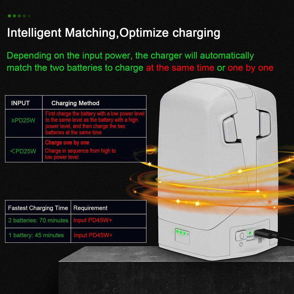Battery Charger for Dji Flip Two-way Charging Hub Kit Flip Charging Bank Power Drone Accessorie M7P7
