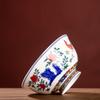 Doucai Chicken Bowl Rice  Soup Bowl Noodles Jingdezhen Ceramic Tableware Household High Foot Anti Scalding Bone China
