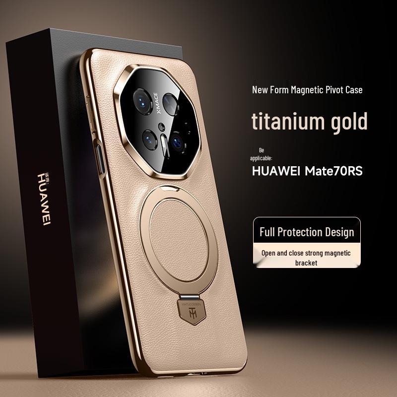 

Huawei Mate70 RS Leather Phone Case: Magnetic Stand, Protective, Compatible with 60RS Porsche Design Mate 60