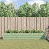 Planter Pastel Green 290 X 100 X 45 Cm Galvanized Steel