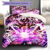 DBZ Heroic Pattern Bedding Quilt Set Quilt Cover Pillowcase Home Decoration Birthday Gift (1 * Duvet Cover + 2 * Pillowcase, Without Core)