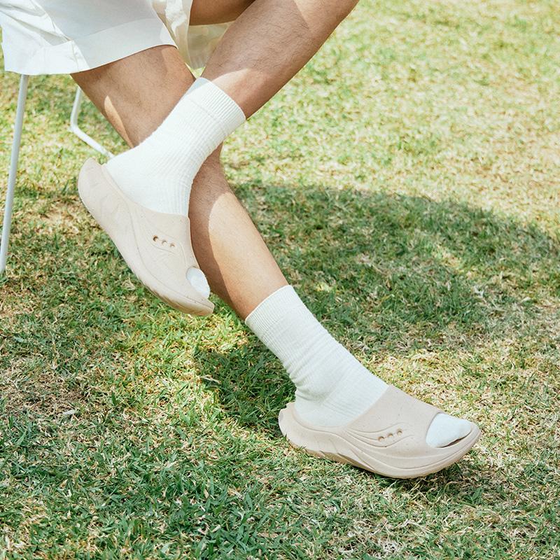 SAUCONY Cradle 2 Casual Versatile EVA Hollow Non-Slip Slide Sandals Unisex Sandals Beige S28903-9