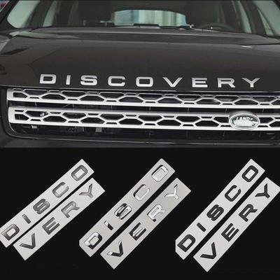 Chrome Silver Black Letters Emblem Car Styling Accessories Refitting Hood Rear Trunk Badge Sticker For DISCD VERY Sport Evoque