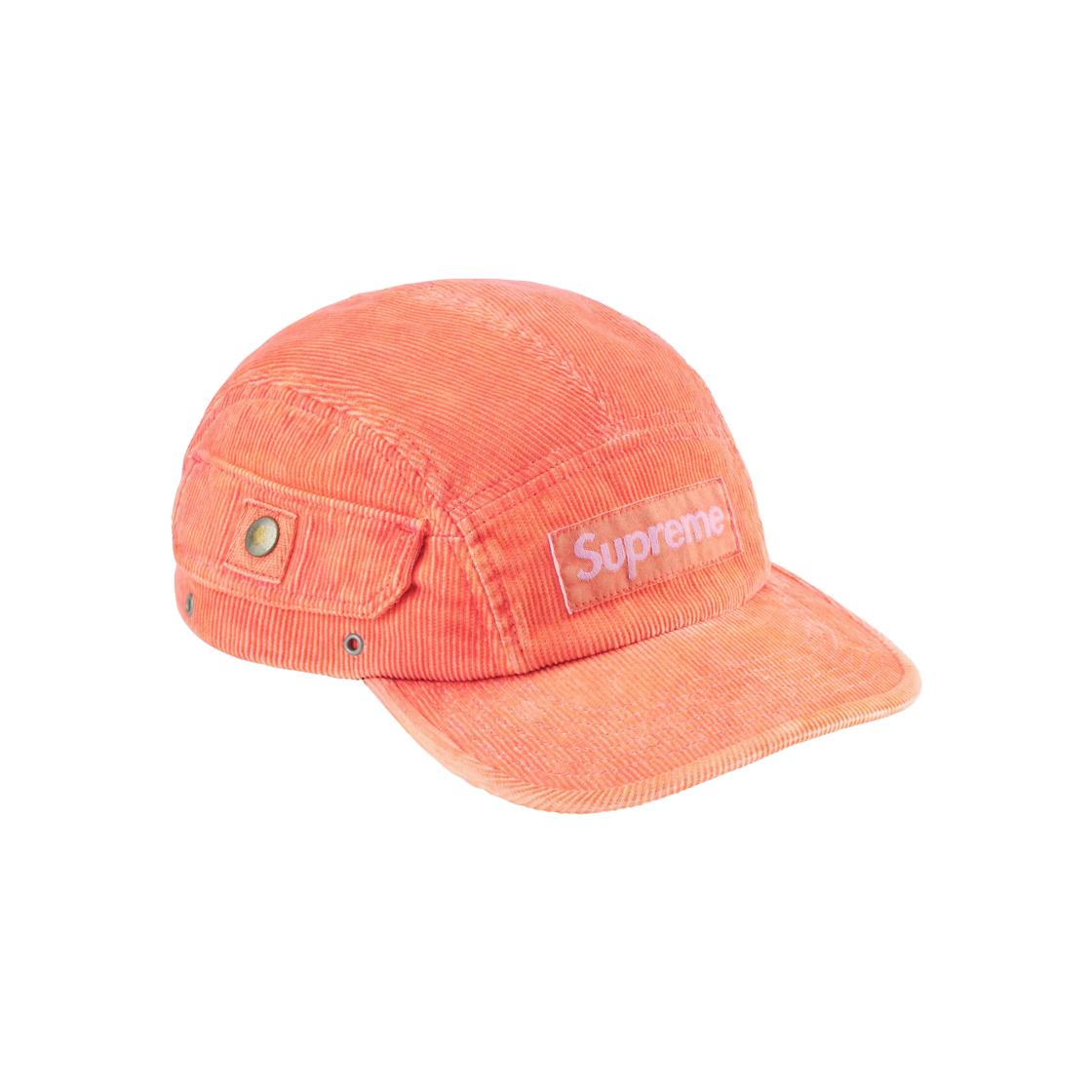 

Вельветовая кепка Supreme Camp Camp персикового цвета 24SS -