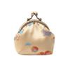 Anti-lost Kiss Lock Coin Purse Polyester Portable Brocade Mini Pouch Chinese Style Thickened Embroidered Small Pocket Ring