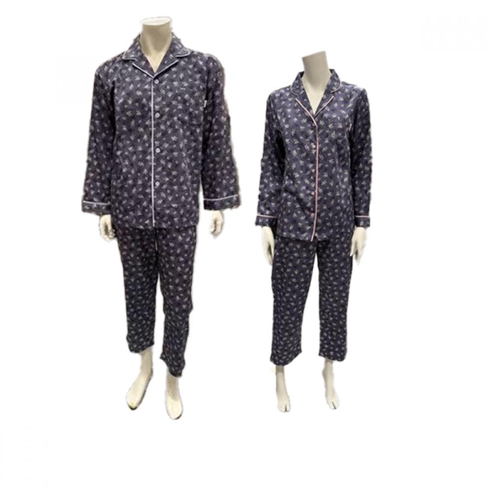 Triumph Premium 80s Cotton 100  Leaf Long Sleeve Pajamas Tempj711 95/85