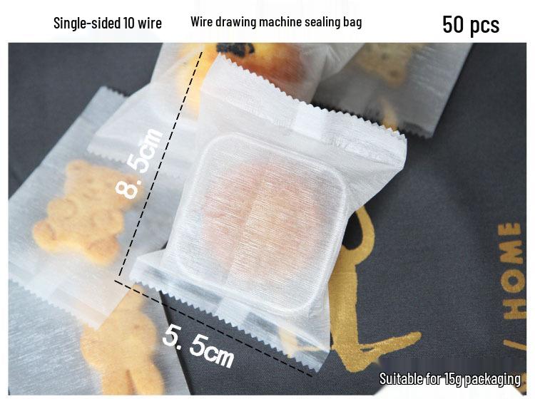 Brushed Semi-transparent Mooncake & Egg Yolk Crisp Packaging Bag