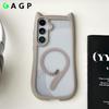 Ins Cute Cat Ear for Case For Samsung Galaxy S26 S2 S24 S23 Ultra Plus Magnetic Wireless Charge Shockproof Cover