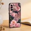 Oil Painting Flowers Series Phone Case For Samsung S25,S24,S21,S22,S23,S30,Ultra,S20,Plus,Fe,Soft Silicone Black Cover