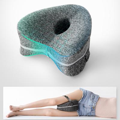 Bein-Knie-Kissen, Memory Foam-Beinkissen mit elastischem Gurt, ergonomisches Kniekissen mit waschbarem Bezug für Seitenschläfer, wohltuende Schmerzlinderung